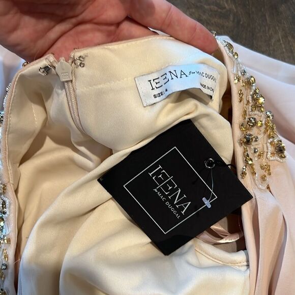 Mac Duggal Ivory Gown with Embellished Shoulders - Picture 8 of 15